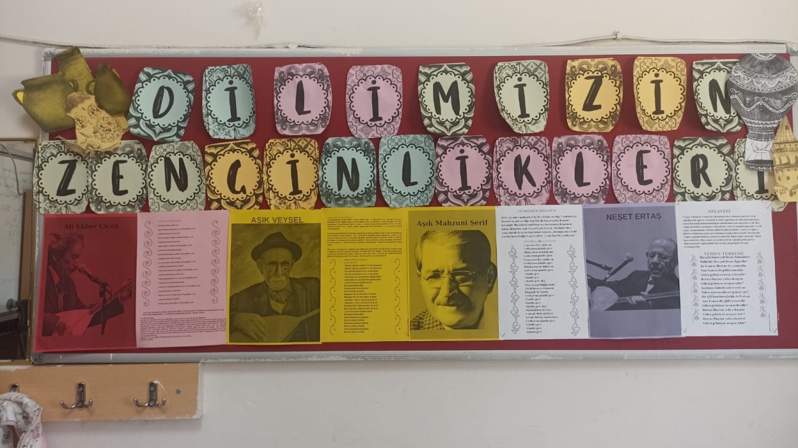 DİLİMİZİN ZENGİNLİKLERİ  AYLIK PANO ÇALIŞMAMIZ